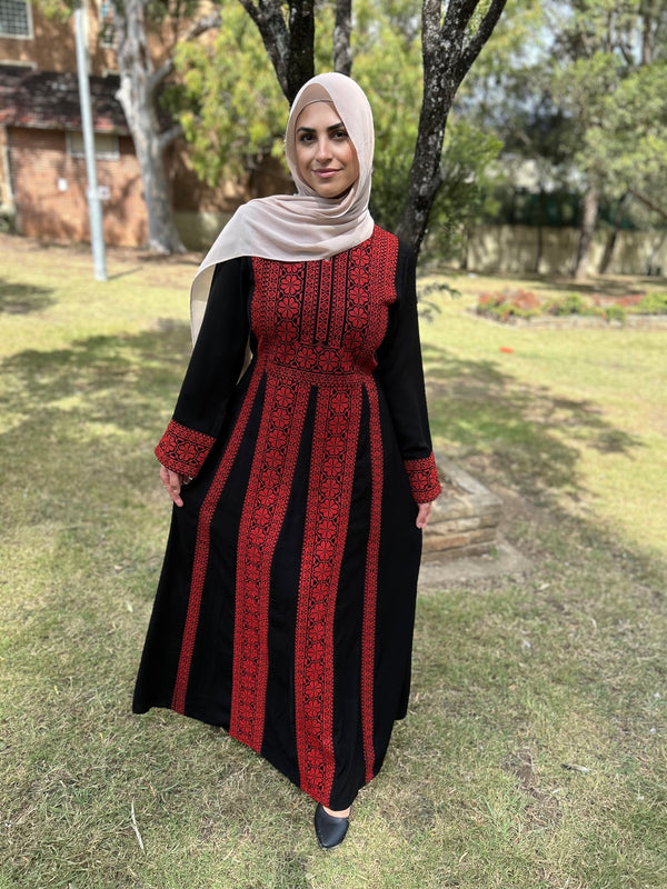 Palestinian Abaya Red