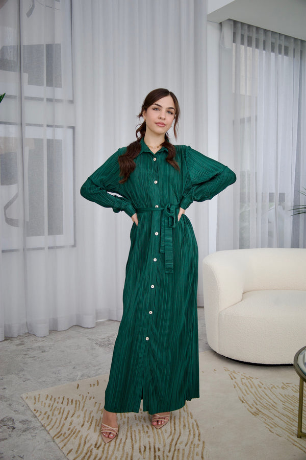 Lara Dress Emerald Green