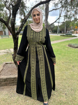 Palestinian Abaya Khaki