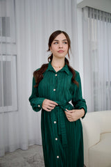 Lara Dress Emerald Green