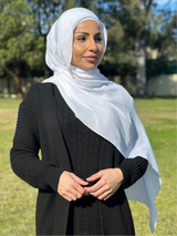 Viscose Scarf Set White