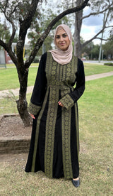 Palestinian Abaya Khaki