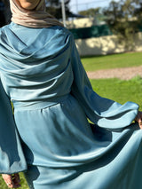 Avar Blue silk dress