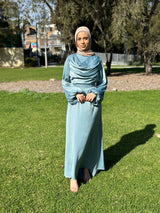 Avar Blue silk dress